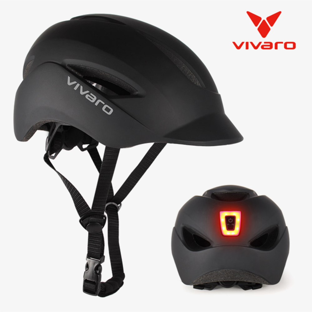 비바로 머리보호 안전모 자전거 안전용품 후미등 헬멧